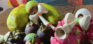 NEWS - Custom V29 by Sweets Lab "Tropical Fruits" - Sweets Kendamas UK