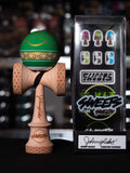 Sweets kendamas France Kendama new nouveau freestyle bilboquet juggle kenflip stall LEGEND Matt Sweets Broken Shape Johnny Raekes BMX rider draw peace green vert or gold doré ANTI SKID TURBO SHAPE