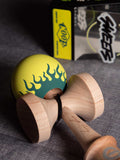 Sweets kendamas France Kendama new nouveau freestyle bilboquet juggle kenflip stall LEGEND Shape coop cooper eddy coop mod flamme flammes phosphorescent fluo brillant collant trick lumière